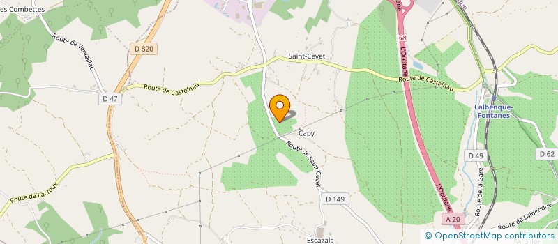 localisation de l'entreprise MONSIEUR DOMINIQUE SOWKA  FONTANES