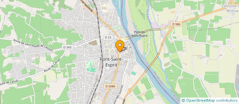 localisation de l'entreprise MONSIEUR DOMINIQUE SPADAFORA  PONT-SAINT-ESPRIT