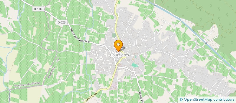 localisation de l'entreprise MONSIEUR DOMINIQUE SPIRE  POURRIERES