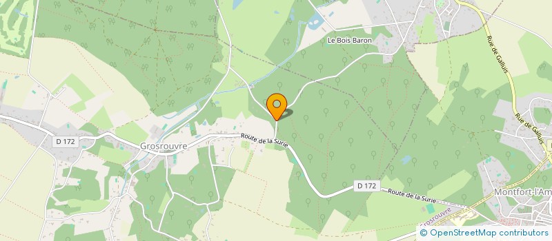 localisation de l'entreprise MONSIEUR DOMINIQUE SUAUD  GROSROUVRE