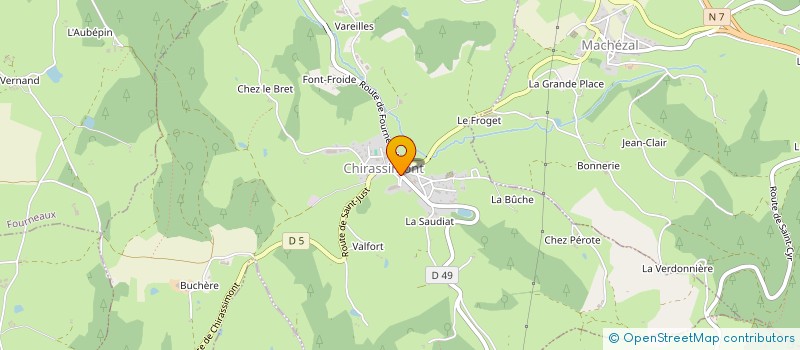 localisation de l'entreprise MONSIEUR DOMINIQUE SYLVA  CHIRASSIMONT