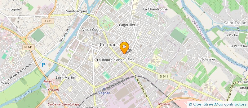 localisation de l'entreprise MONSIEUR DOMINIQUE SYLVESTRE BARON à COGNAC