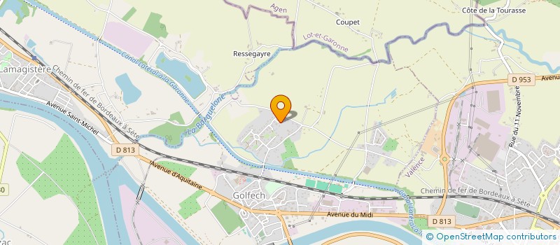 localisation de l'entreprise MONSIEUR DOMINIQUE TANGUY  GOLFECH