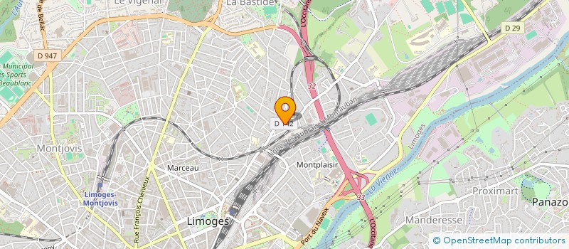 localisation de l'entreprise MONSIEUR DOMINIQUE TARDIEU à LIMOGES