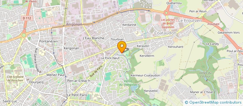 localisation de l'entreprise MONSIEUR DOMINIQUE TARDY  GUIPAVAS