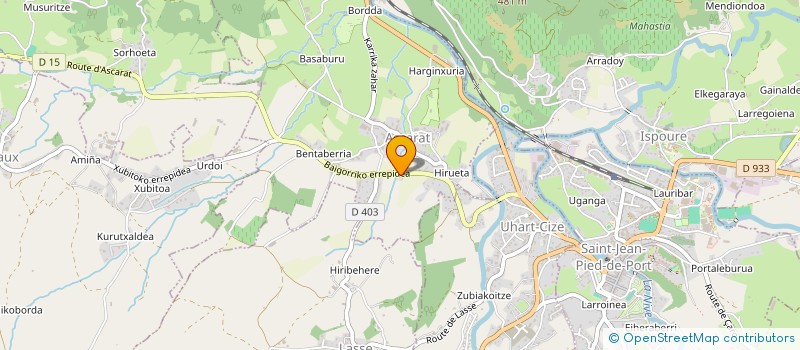 localisation de l'entreprise MONSIEUR DOMINIQUE TEILLAGORRY  SAINT-JEAN-LE-VIEUX