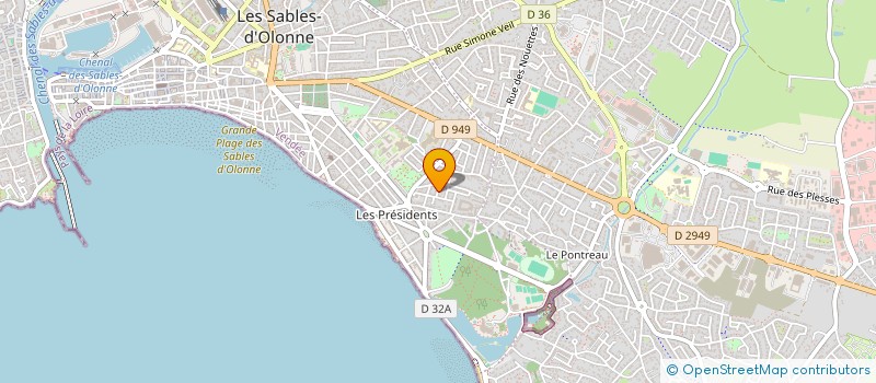 localisation de l'entreprise MONSIEUR DOMINIQUE TENAUD à LES SABLES D'OLONNE