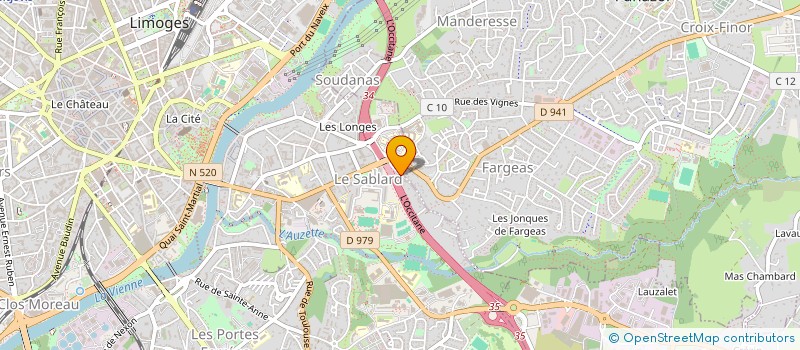 localisation de l'entreprise MONSIEUR DOMINIQUE TERRADE à LIMOGES