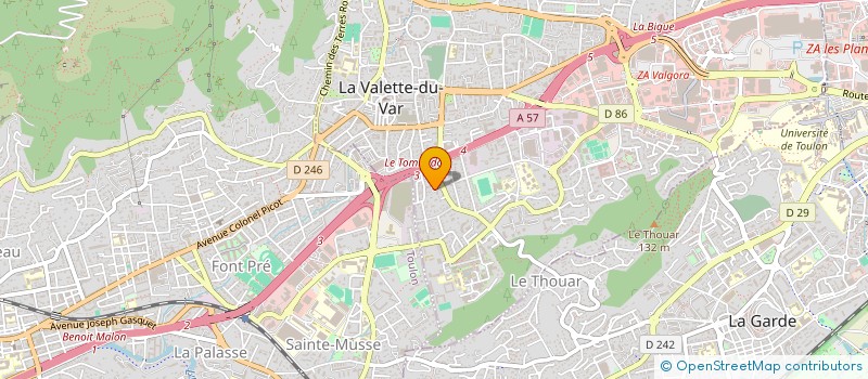 localisation de l'entreprise MONSIEUR DOMINIQUE TESSIER  LA VALETTE-DU-VAR