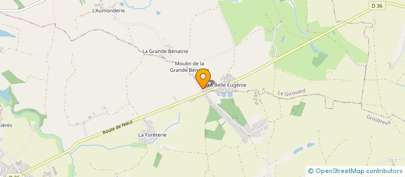 localisation de l'entreprise MONSIEUR DOMINIQUE TESTA  GROSBREUIL