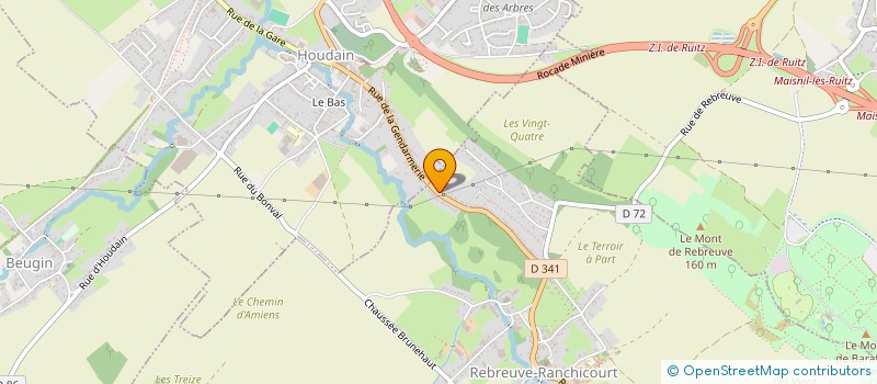 localisation de l'entreprise MONSIEUR DOMINIQUE THELLIEZ  REBREUVE-RANCHICOURT