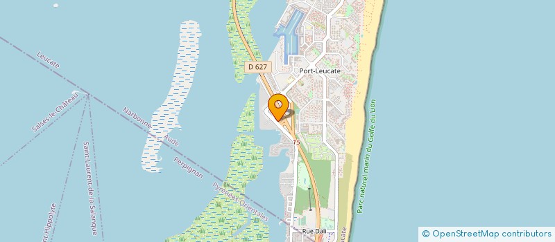 localisation de l'entreprise MONSIEUR DOMINIQUE THIBAULT  LEUCATE