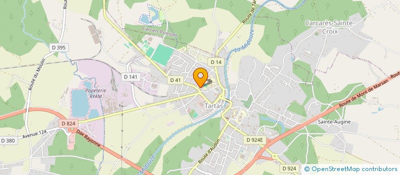 localisation de l'entreprise MONSIEUR DOMINIQUE THIBAULT  TARTAS