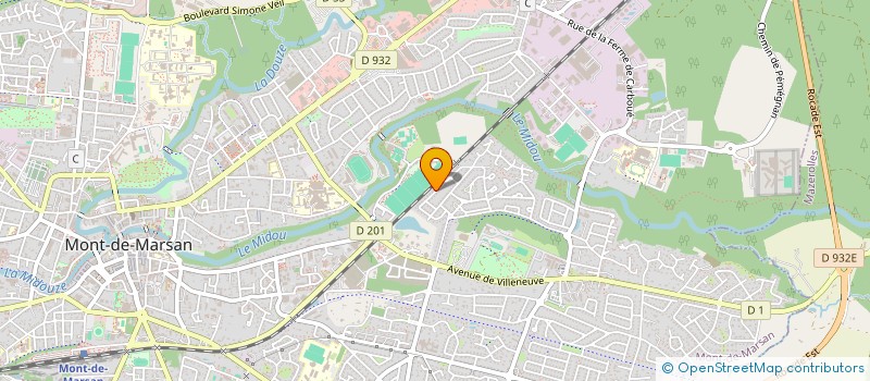 localisation de l'entreprise MONSIEUR DOMINIQUE THIEBAUT  MONT-DE-MARSAN