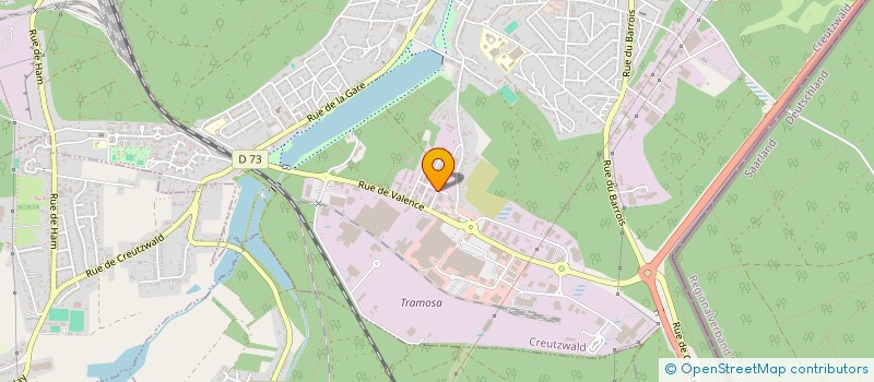 localisation de l'entreprise MONSIEUR DOMINIQUE THOMAS  CREUTZWALD