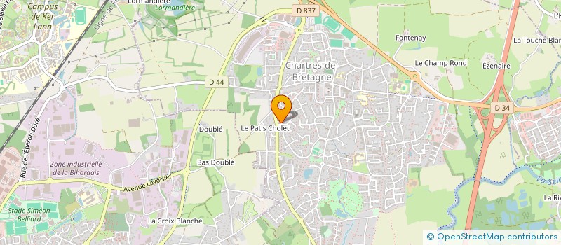 localisation de l'entreprise MONSIEUR DOMINIQUE THOMAS à CHARTRES-DE-BRETAGNE