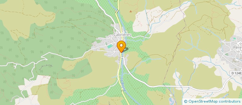 localisation de l'entreprise MONSIEUR DOMINIQUE TICHADOU  CABRIERES