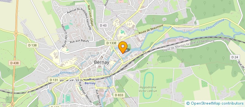 localisation de l'entreprise MONSIEUR DOMINIQUE TOUFFLET à BERNAY