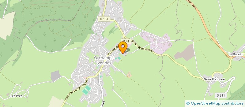 localisation de l'entreprise MONSIEUR DOMINIQUE TOURNIER  ORCHAMPS-VENNES