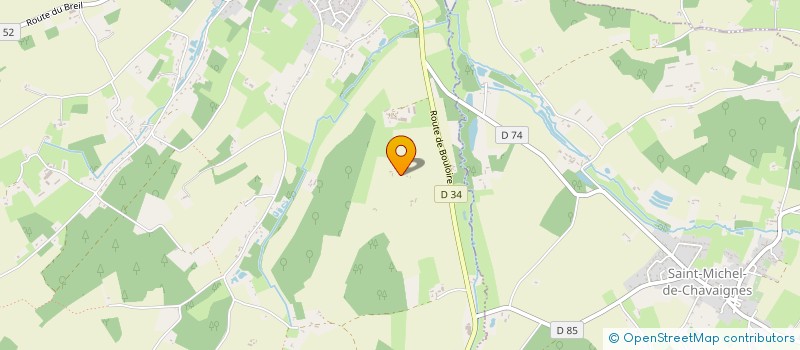 localisation de l'entreprise MONSIEUR DOMINIQUE TRAHARD  THORIGNE SUR DUE