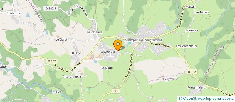 localisation de l'entreprise MONSIEUR DOMINIQUE TRONEL  MARGERIE-CHANTAGRET