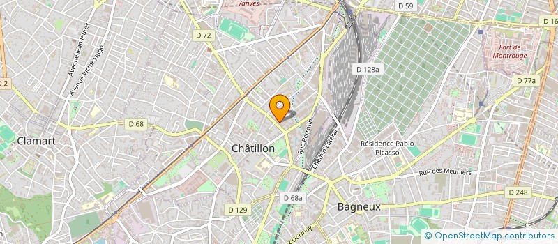 localisation de l'entreprise MONSIEUR DOMINIQUE TROUILLET  CHATILLON