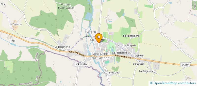localisation de l'entreprise MONSIEUR DOMINIQUE TROUSSARD à SAINT-DENIS-SUR-SARTHON