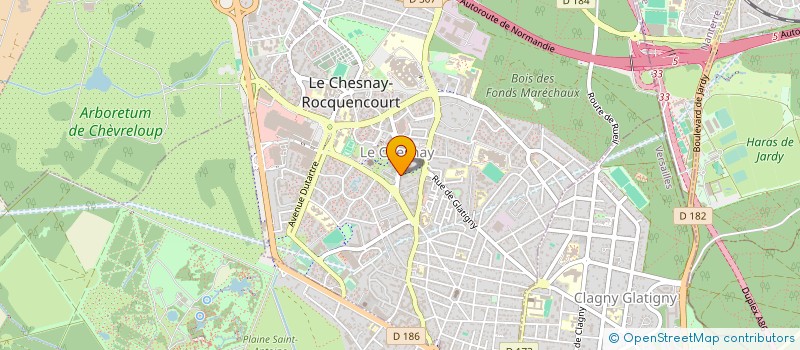 localisation de l'entreprise MONSIEUR DOMINIQUE TURPAIN  LE CHESNAY-ROCQUENCOURT