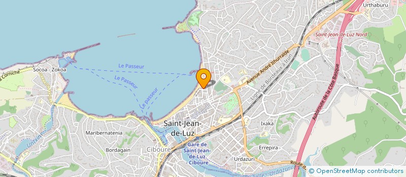 localisation de l'entreprise MONSIEUR DOMINIQUE URBISTONDOY  SAINT-JEAN-DE-LUZ