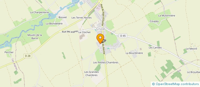 localisation de l'entreprise MONSIEUR DOMINIQUE VAINEAU à CRULAI