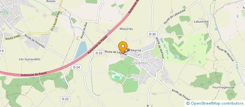 localisation de l'entreprise MONSIEUR DOMINIQUE VALAT  FLORENTIN