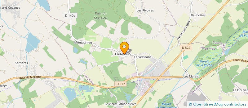 localisation de l'entreprise MONSIEUR DOMINIQUE VALETTE  SOLEYMIEU