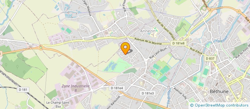 localisation de l'entreprise MONSIEUR DOMINIQUE VALLET  ANNEZIN