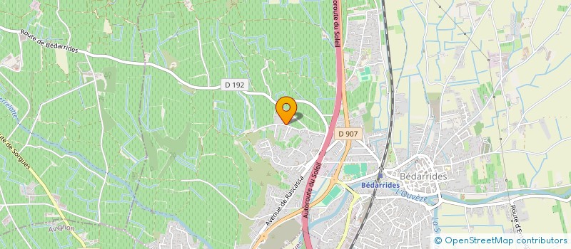 localisation de l'entreprise MONSIEUR DOMINIQUE VAUTE  BEDARRIDES