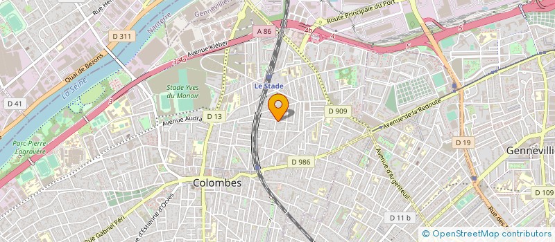 localisation de l'entreprise MONSIEUR DOMINIQUE VERDAN à COLOMBES