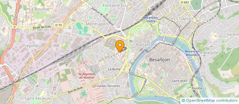 localisation de l'entreprise MONSIEUR DOMINIQUE VERDIN  BESANCON