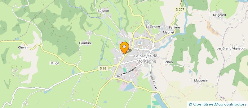 localisation de l'entreprise MONSIEUR DOMINIQUE VERNAY  LAPRUGNE