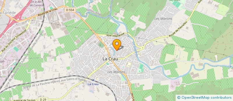 localisation de l'entreprise MONSIEUR DOMINIQUE VERNY à LA CRAU