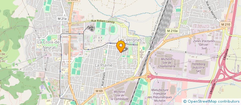 localisation de l'entreprise MONSIEUR DOMINIQUE VIERNE  CLERMONT-FERRAND