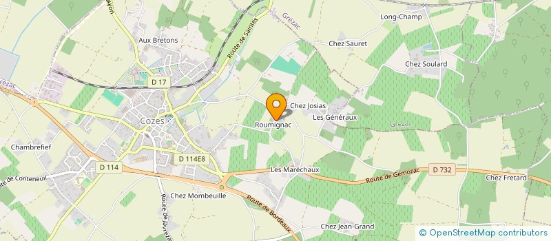 localisation de l'entreprise MONSIEUR DOMINIQUE VIGIE  COZES