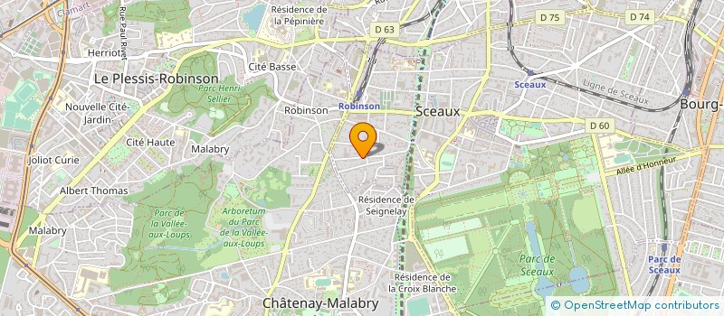 localisation de l'entreprise MONSIEUR DOMINIQUE VIGNAL à SCEAUX