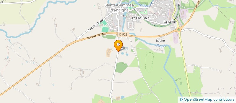 localisation de l'entreprise MONSIEUR DOMINIQUE VIGNERON  SEGRE-EN-ANJOU BLEU