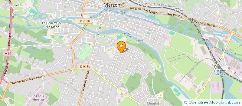 localisation de l'entreprise MONSIEUR DOMINIQUE VILLADIER  VIERZON