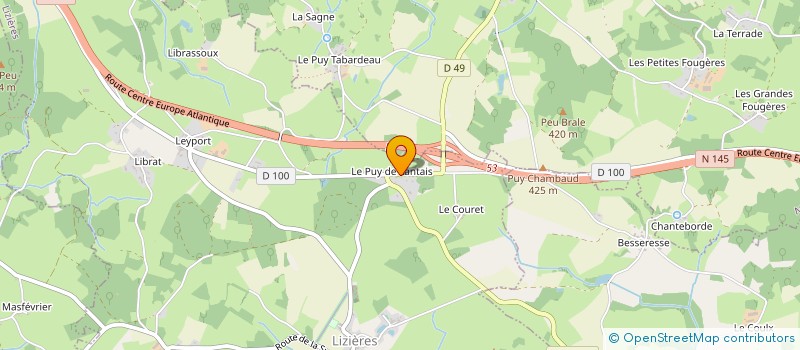 localisation de l'entreprise MONSIEUR DOMINIQUE VINCENT à LIZIERES