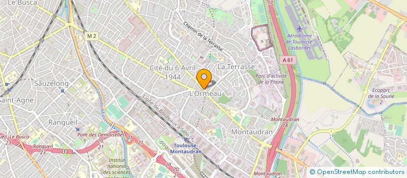 localisation de l'entreprise MONSIEUR DOMINIQUE VINCENT  TOULOUSE