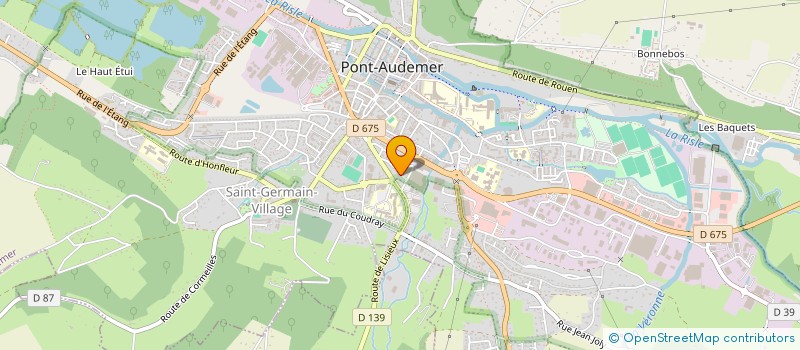 localisation de l'entreprise MONSIEUR DOMINIQUE VIVIER à PONT-AUDEMER