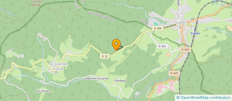 localisation de l'entreprise MONSIEUR DOMINIQUE VOGEL  LA GRANDE-FOSSE