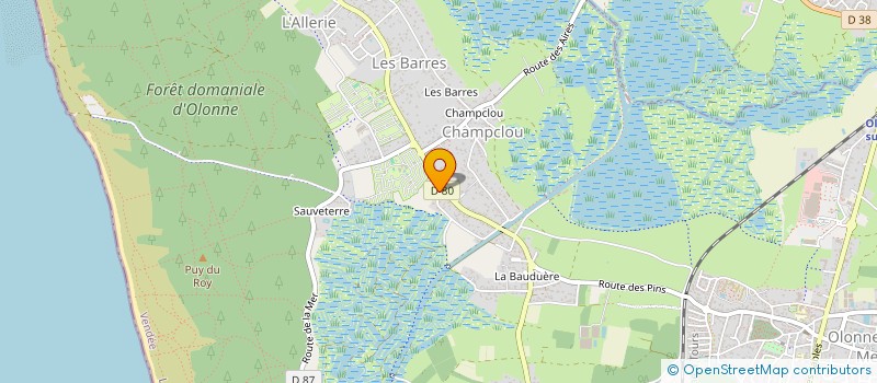 localisation de l'entreprise MONSIEUR DOMINIQUE WATEAU à LES SABLES D'OLONNE