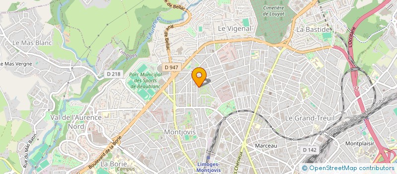 localisation de l'entreprise MONSIEUR DOMINIQUE YE à LIMOGES
