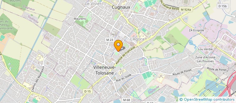 localisation de l'entreprise MONSIEUR DOMINIQUE YVES ANDRE TOMAS à VILLENEUVE-TOLOSANE